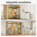 VIPEK V40 Heavy Duty Clothes Rack, 1110lb Capacity Sturdy Metal Garment - Gold - Brand New