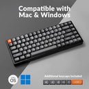 KEYCHRON K2 MAX QMK/VIA 2.4 GHZ & BLUETOOTH WIRELESS MECHANICAL KEYBOARD BLACK - Like New