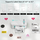 OFFNOVA 4 x 6 Bluetooth Shipping Thermal Label Printer ZPL-2054N - BLUE/WHITE - Like New