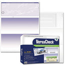 VERSACHECK UV TOP SECURE (DNA) CHECKS 250 BLANK BUSINESS VOUCHER CHECKS BLUE - Like New