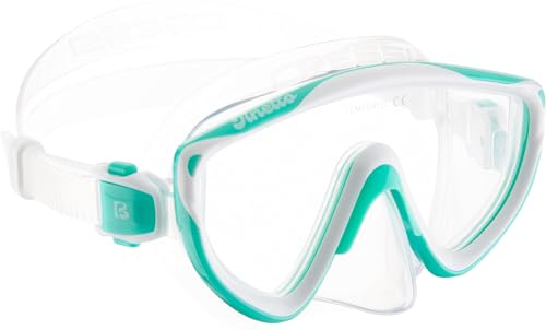 CRESSI TINETTO & IGUANA DRY, KIDS SNORKELING COMBO - AUQA GREEN/WHITE - Like New