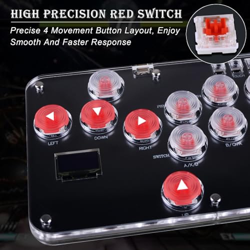 LBER ARCADE STICK GAME KEYBOARD R13 CONTROLLER ARCADE STICK LBER-2040 - BLACK - Like New