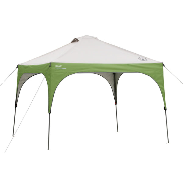 COLEMAN 10' X 10' OUTDOOR CANOPY SUN SHELTER TENT WITH INSTANT SETUP, GREEN - Like New