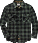 6494 Legendary Whitetails Men's Navigator Fleece Button Up Shirt Night Forest - Brand New