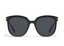 77730 QUAY WOMENS SUNGLASSES (RENT FREE) - FRAME: BLACK, LENSES: POLARIZED SMOKE - Like New