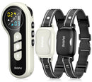 DELUPET DOG SHOCK COLLAR 2 DOGS- 4500FT DUAL-DIRECT DOG TRAINING COLLARS - GRAY - Like New