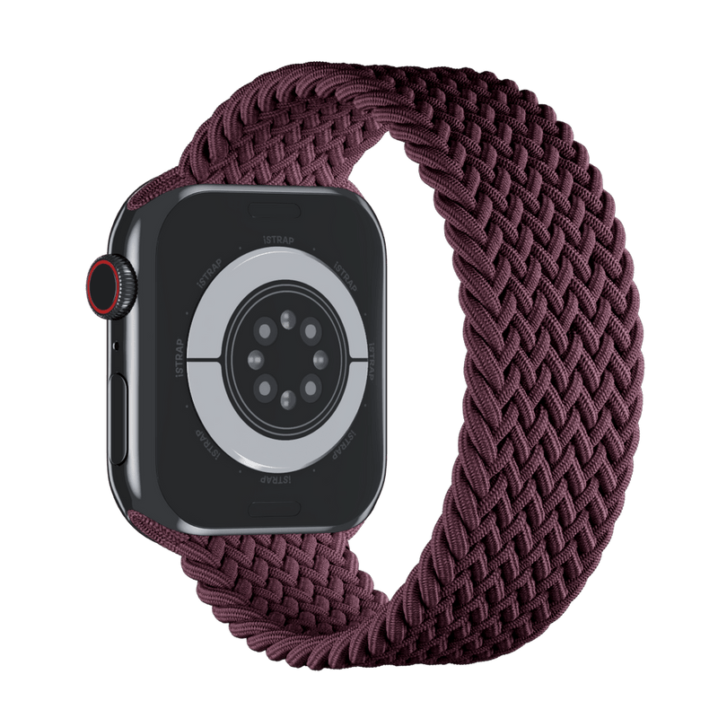 APPLE WATCH BAND BRAIDED SOLO LOOP 41MM SIZE 4 - DARK CHERRY - Brand New