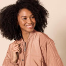 Amazon Essentials Women's Oversized Quilted Coat (Plus Size) Light Brown M - Brand New