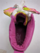 JoJo Siwa Girls High Top Glitter Zip On Sneaker, Size:12, Color: Pink/Rainbow - Like New