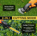 IEBUDA HEDGE TRIMMER CORDLESS DEWALT 20V MAX BATTERY1500RPM - BLACK/YELLOW BLADE - Like New