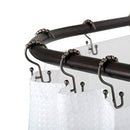 Rustproof Aluminum D-Shape Shower Rod, 60 in. -Oil Rubbled Bronze, NO SCREWS - Brand New