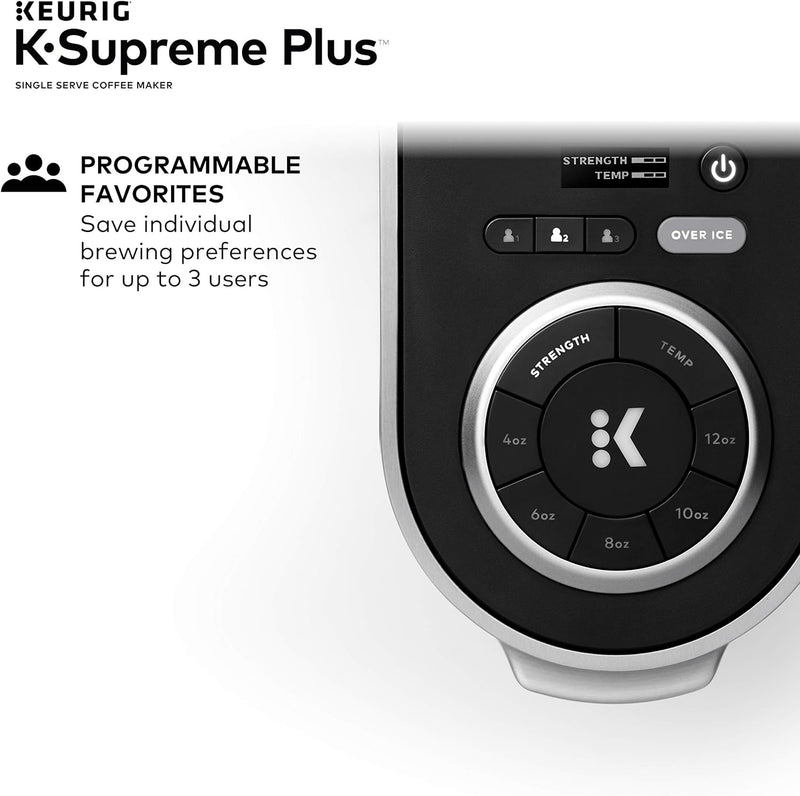 Keurig K-Supreme Plus Single Serve K-Cup Pod Coffee Maker Stainless Steel Silver - Like New