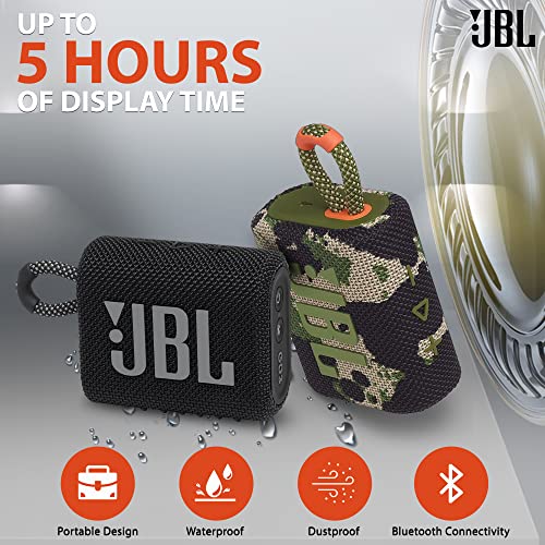 JBL Go 3 Portable Bluetooth Wireless Speaker, IP67 Waterproof and Dustproof - Brand New