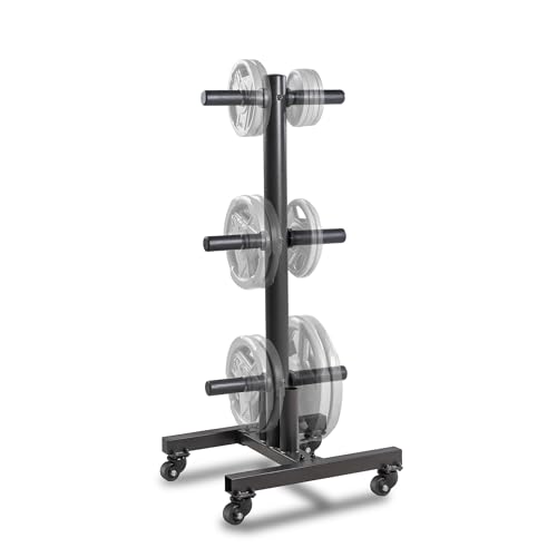 MARCY OLYMPIC WEIGHT PLATE TREE WEIGHT STORAGE RACK PT-5856 - BLACK - Like New