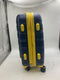 ROCKLAND MELBOURNE 20-INCH HARDSIDE SPINNER CARRY-ON LUGGAGE NAVY BLUE YELLOW - Like New