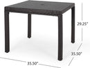 GENERIC CHRISTOPHER KNIGHT HOME RHODE ISLAND OUTDOOR WICKER SQUARE DINING TABLE - Like New
