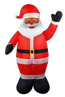 TOP TREASURES CHRISTMAS VILLAGE 6 FT CHRISTMAS INFLATABLE SANTA CLAUS - Like New