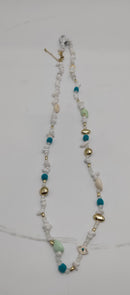 REBECCA MINKOFF ZOE LONG STRAND NECKLACE - TURQUOISE - Brand New