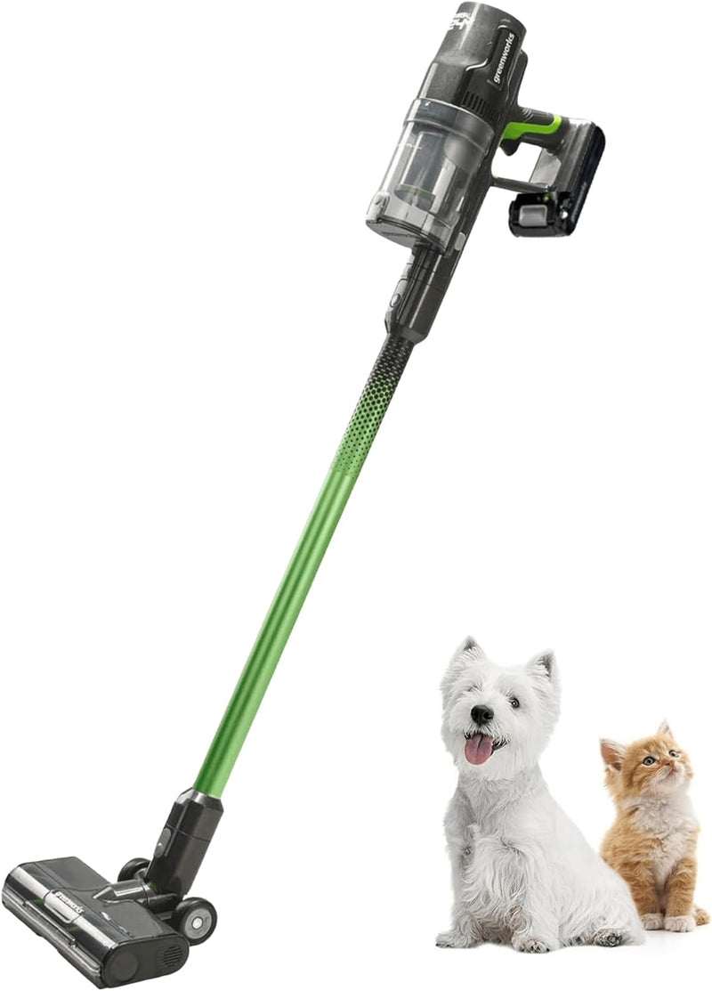 Greenworks 24V Brushless Cordless Stick Vacuum SVG24L411 - Green - Like New