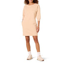 AMAZON ESSENTIALS WOMEN'S FLEECE BOUSON SLEEVE DRESS, SIZE M - BEIGE - Like New