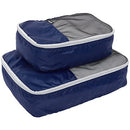 WRANGLER 4 PIECE MIAMI LUGGAGE AND PACKING CUBES SET (27"22"15.5"12") - BLUE - Like New