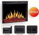 R.W.FLAME 34" Infrared Electric Fireplace Insert - Black - Like New