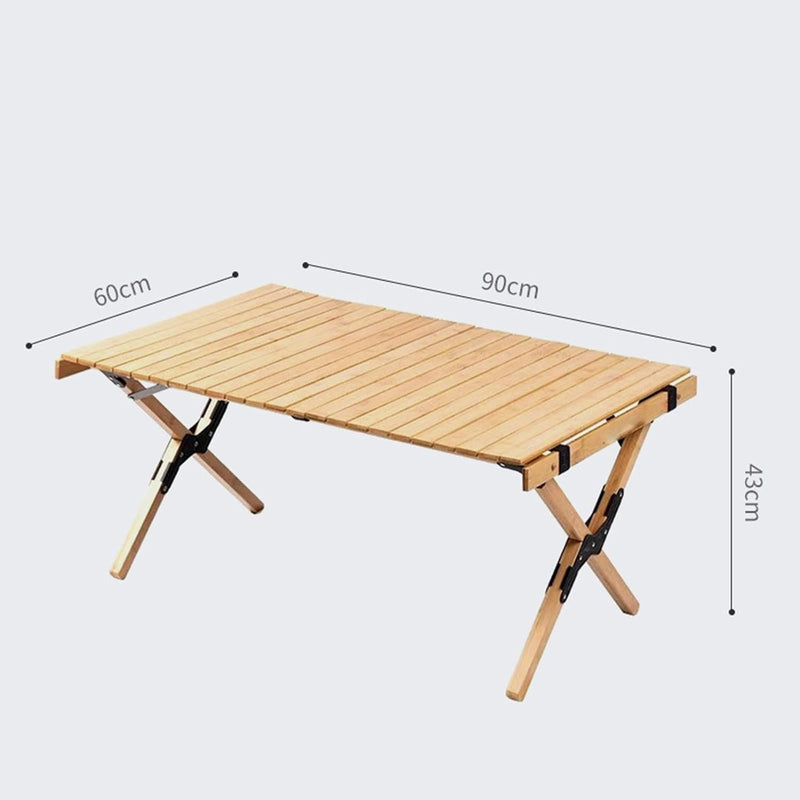 GENERIC 3 FT FOLDABLE SOLID WOOD PICNIC TABLE: PORTABLE, OUTDOOR, BEACH - WOOD - Like New