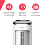 Frigidaire Portable Indoor Outdoor Evaporative Air Fan and Humidifier - White Like New