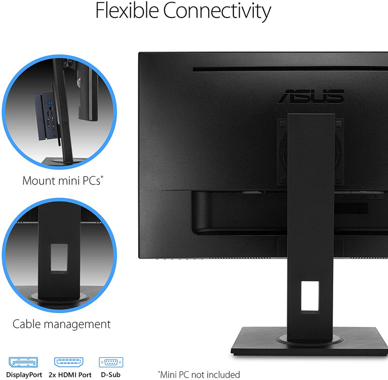 ASUS VP278QGL 27 FHD 1ms DP HDMI VGA Monitor Adaptive Sync FreeSync BLACK - Brand New