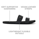 CJ8738 REEF Women’s Bliss Nights Eliana Slide Sandal Black Size 9 - Like New