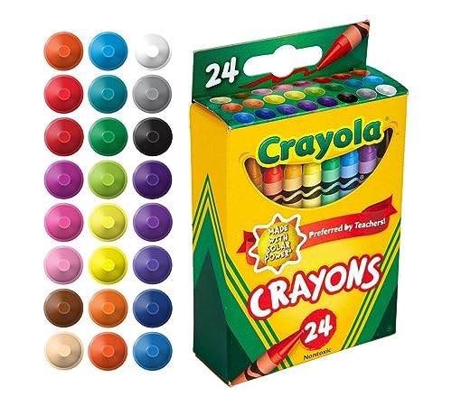 CRAYOLA CRAYONS: 24 classic Crayola colors are included in this crayon set - Like New