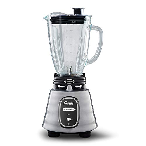 OSTER CLASSIC BLENDER OSTER REVERSIBLE CHROME GLASS JAR - - Scratch & Dent