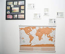 Scratch Off World Map with Frame Included – Kids Scratch Off Map - Brand New