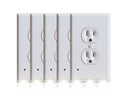 Marquee Home Outlet Covers with Built-In LED Night Lights 5-Pack NA001 - White - Like New