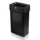 CLOROX SLIM OPEN TOP STAINLESS STEEL TRASH CAN, MATTE BLACK, 13 GAL/50L - Brand New