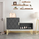 YOYOMAX STORAGE 350LB SHOE RACK FOR ENTRYWAY/HALLWAY 30IN HKEFSB002BK0CJ - BLACK - Like New