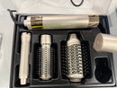 MESCOMB 5-IN-1 HOT AIR STYLER HAIR DRYER AUTO WRAP CURLERS VOLUM - CHAMPAGNE - Like New