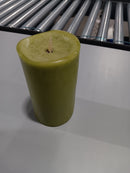 LUMINARA SET OF 2 OUTDOOR CANDLES - GREEN - Like New