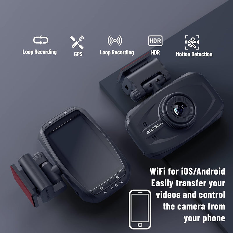 WheelWitness HD PRO Mark II Sony Starvis Dashboard Camera - BLACK Like New