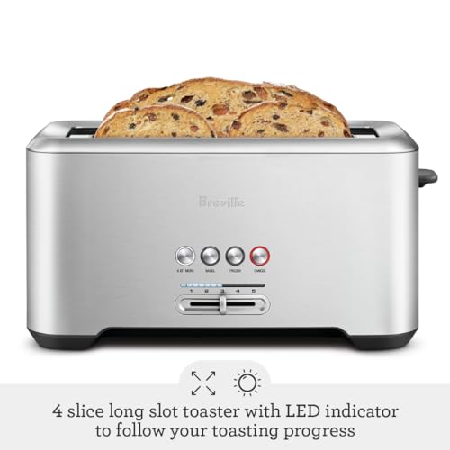 Breville BTA730XL Bit More Toaster, 4 Slice, Brushed Stainless Steel - Like New