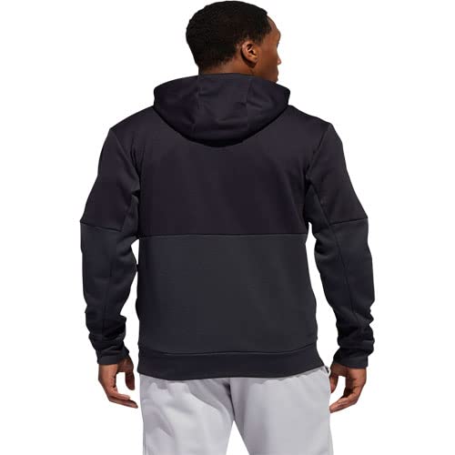 FQ0155 adidas Mens Team Issue Pull Over Hoodie Sweatshirt Black/White XL - Like New