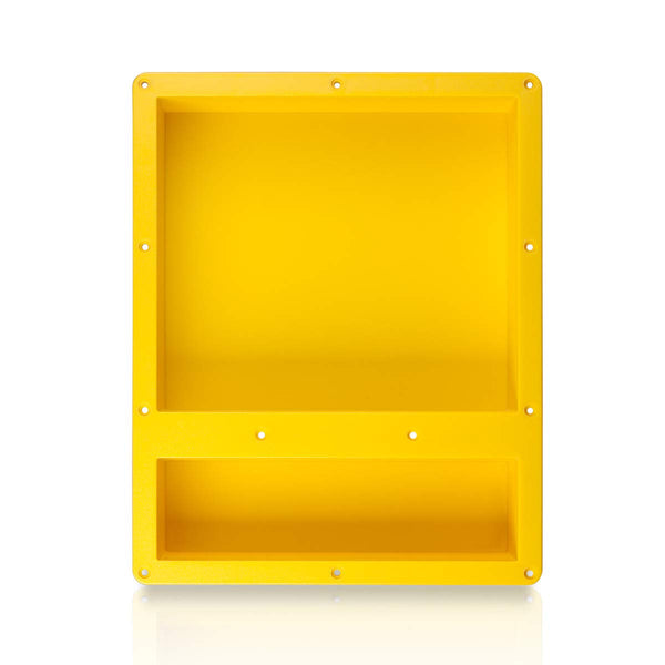 UNI-GREEN SHOWER NICHE TILE DOUBLE SHELVES 16"×20"×4"D UGRN 1620-02 YELLOW - Brand New