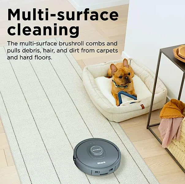 SHARK RV2300 MATRIX ROBOT VACUUM PRECISION HOME MAPPING WI-FI - GRAY - Like New