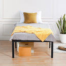OLEESLEEP 18 INCH HEAVY DUTY STEEL SLAT ASSEMBLY PLATFORM BED, - Scratch & Dent