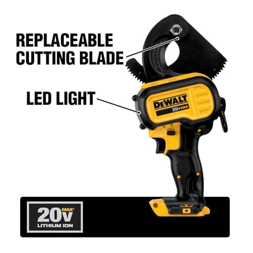 DEWALT 20V MAX CABLE CUTTER CORDLESS TOOL ONLY YELLOW/BLACK DCE150B - Like New