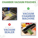 1,000 pcs Clear 10" x 13", 3 mil Vacuum Chamber Bags Great for Food Vac Storage - Brand New