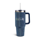 THE MEMORY COMPANY NFL GAME DAY TUMBLER 40OZ STAINLESS - SEAHAWKS - BLUE - Brand New