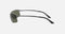 RAY BAN POLISHED GUNMETAL FRAMES WITH G-15 GREEN LENS RECTANGLE SHAPE - Like New