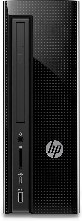 HP Slimline 270-p043w DesktopTower PC i3-7100 3.9GHz 8GB RAM 1TB HDD - Black Like New