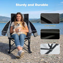 SunnyFeel 2-Pack Rocking Camping Chair with Headrest Heavy Duty 500LBS - Like New
